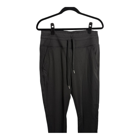 Halara Softlyzero Plush High Waisted Drawstring Plain Full Length Joggers Black - Picture 8 of 10